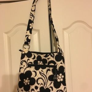 Vera Bradley Hipster Crossbody In Black And White - image 1